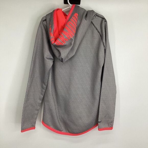 Girls Under Armour‎ Drifit Performance hoodie Medium Gray/pink - Picture 5 of 7